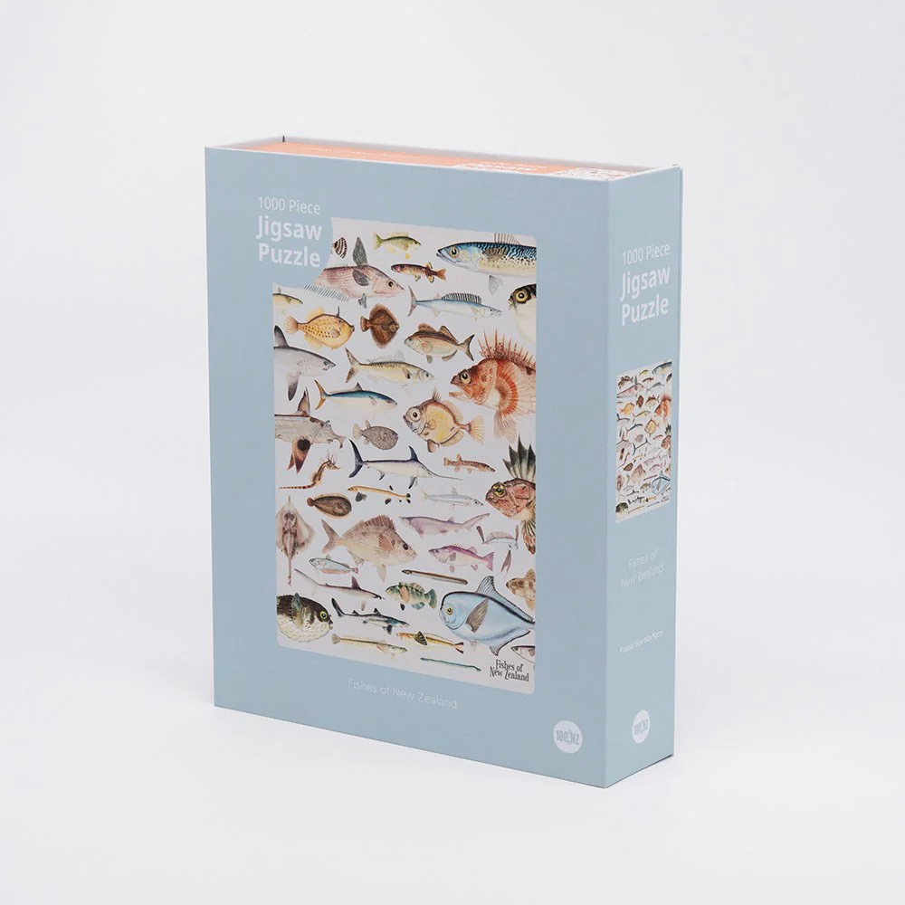 100% NZ - Fishes of NZ Jigsaw Puzzle Box
