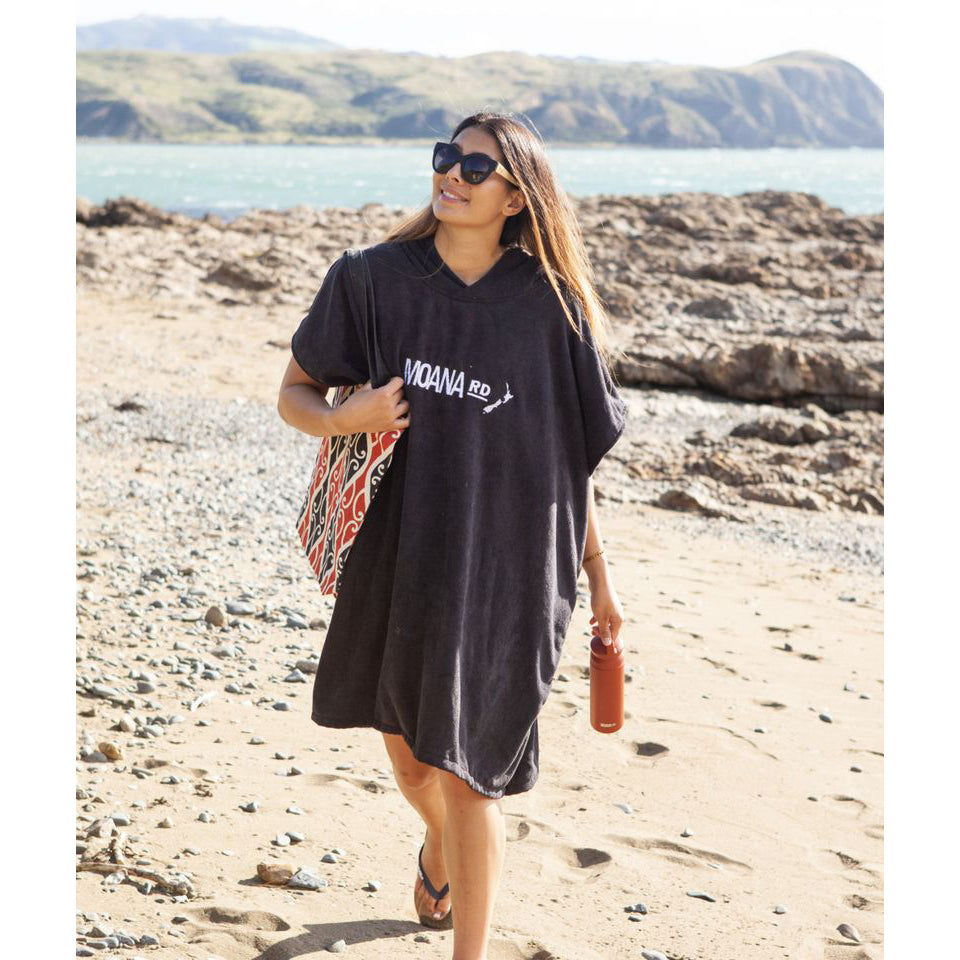 Moana Road Towel Hoodie - Adventure Adult Black