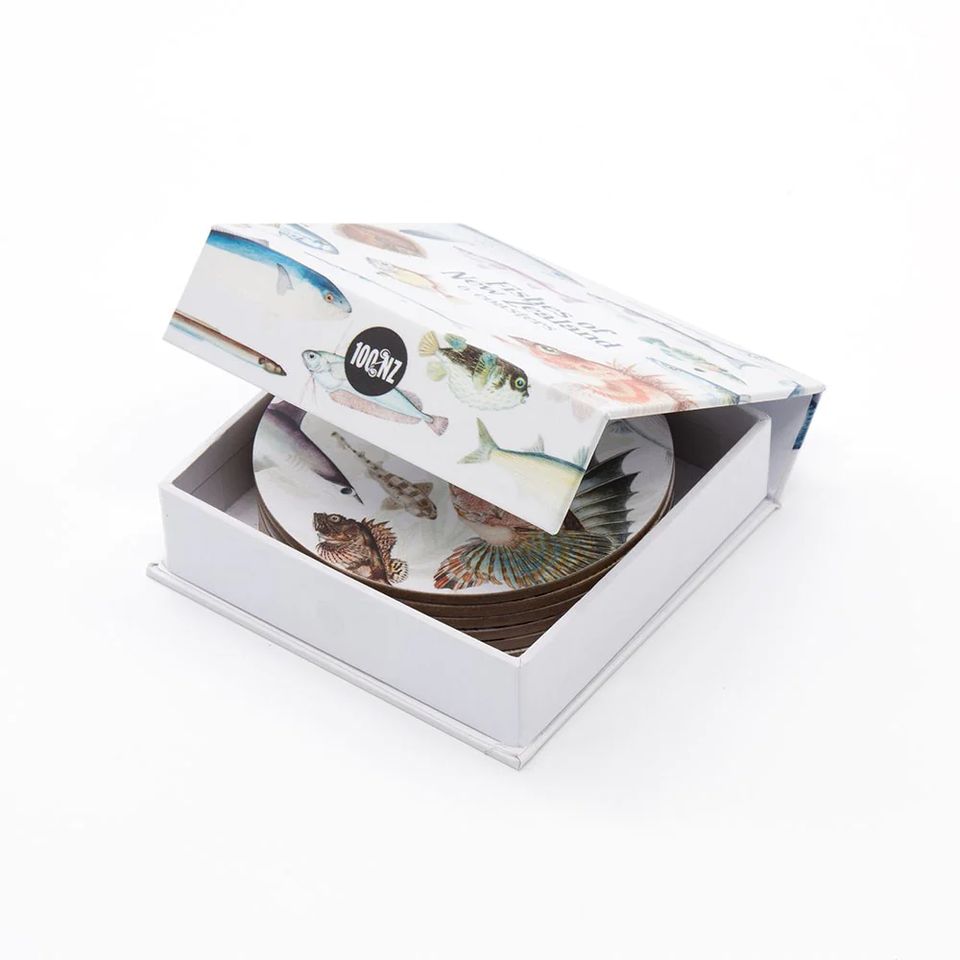 100% NZ - Coasters - Fishes of NZ Set of 6 Coasters