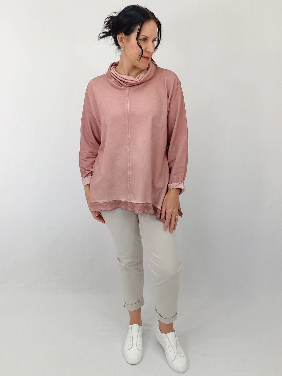 Aida Rose - Lauretta Cowl Neck Top