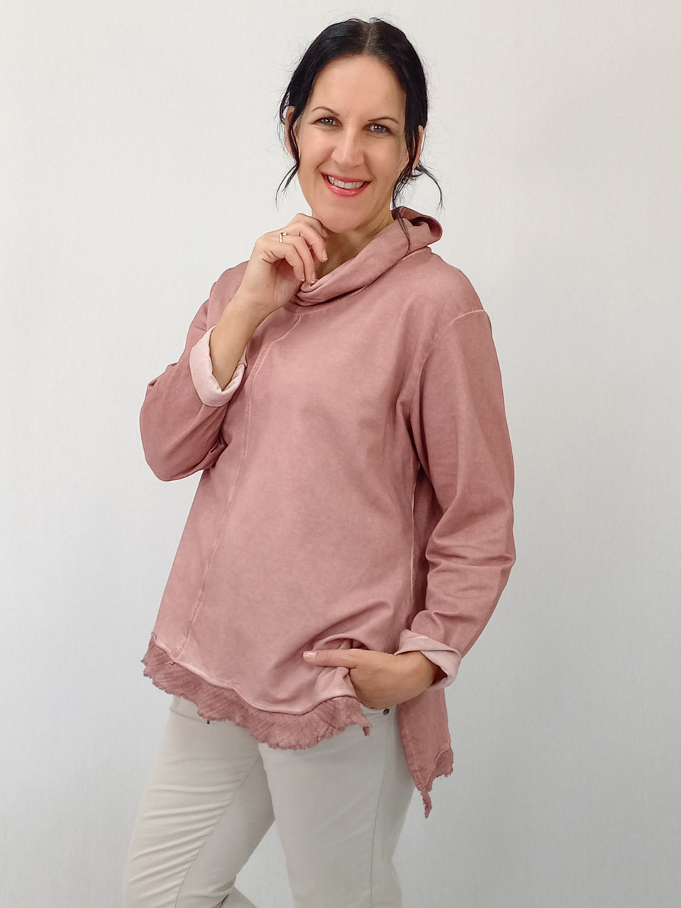 Aida Rose - Lauretta Cowl Neck Top