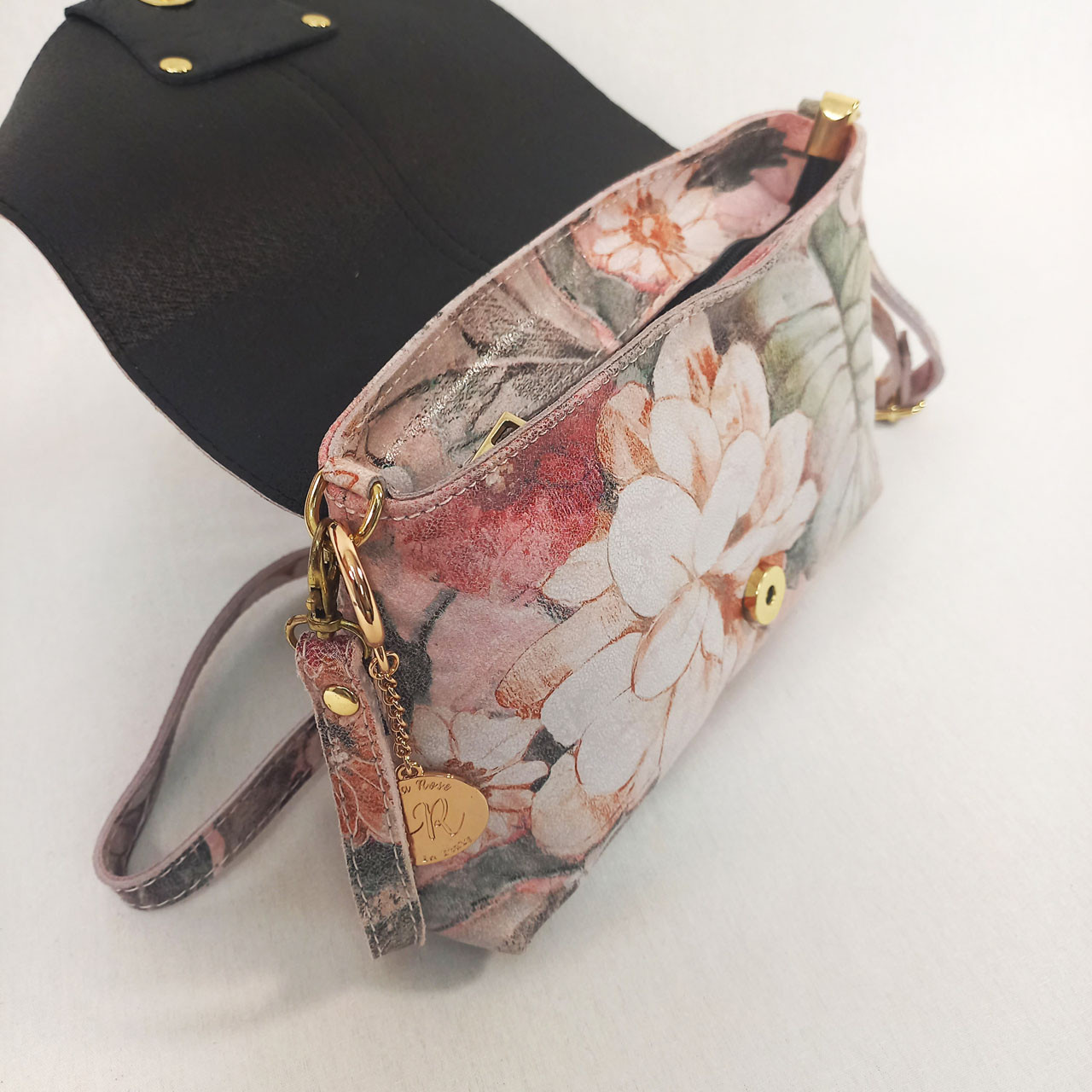 Aida Rose Rosaria - Italian Leather Crossbody