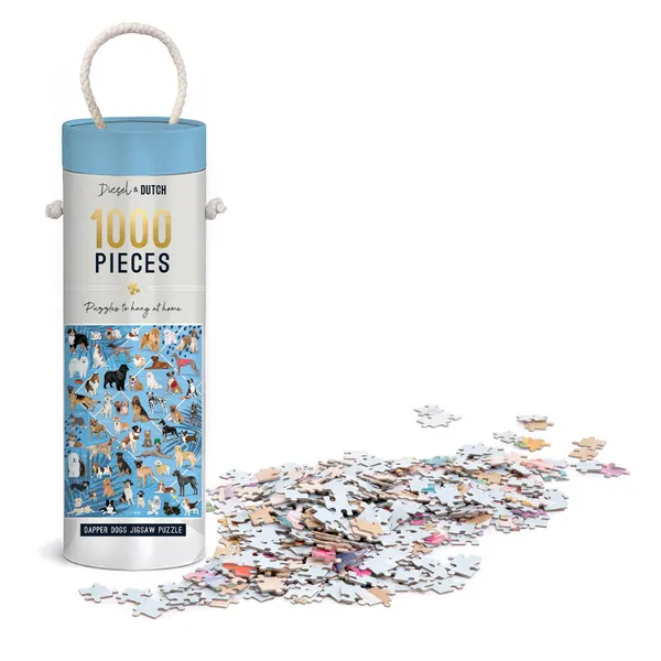 Dapper Dogs 1000pc Wall Jigsaw Puzzle