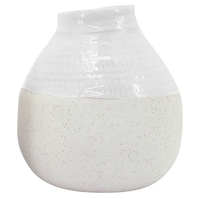 Vase - White 11x11.5cm