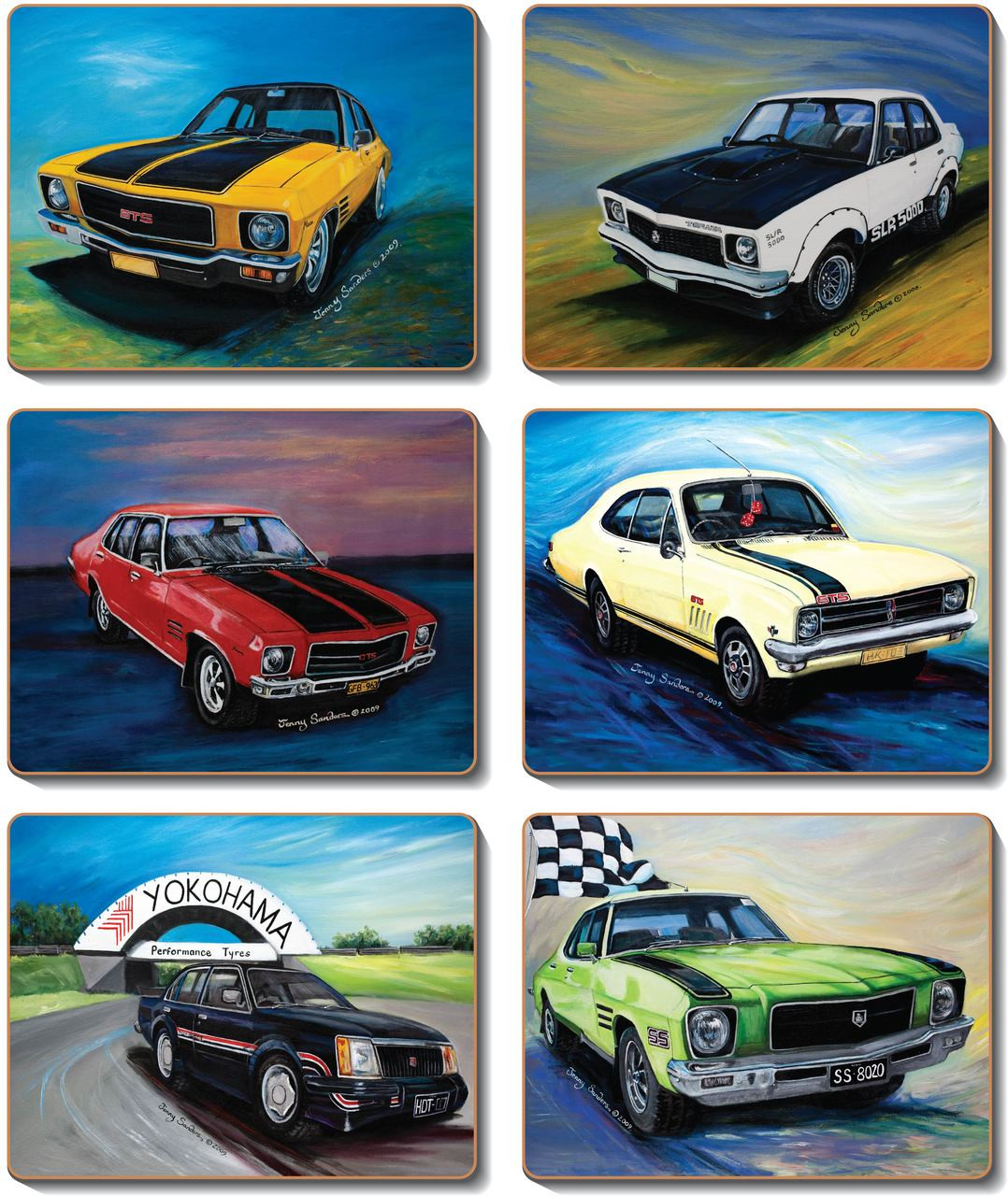 PLACEMATS & COASTERS SALE - Hot Classics - $50 a set