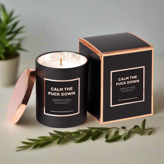 Disrupted Industries Luxury Soy Candle - Calm The F*ck Down