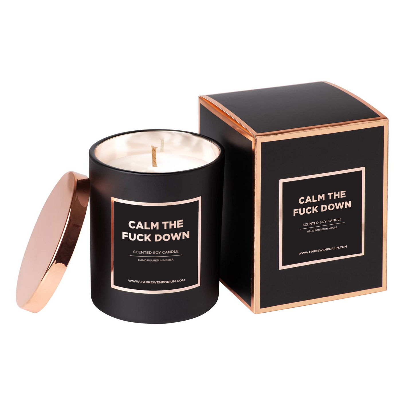 Disrupted Industries Luxury Soy Candle - Calm The F*ck Down