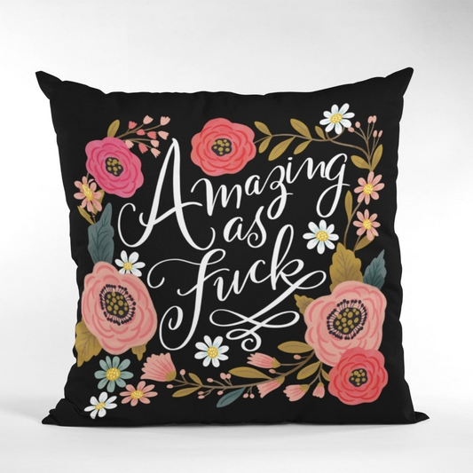 Disrupted Industries Cushion Cover - Amazing As F*ck