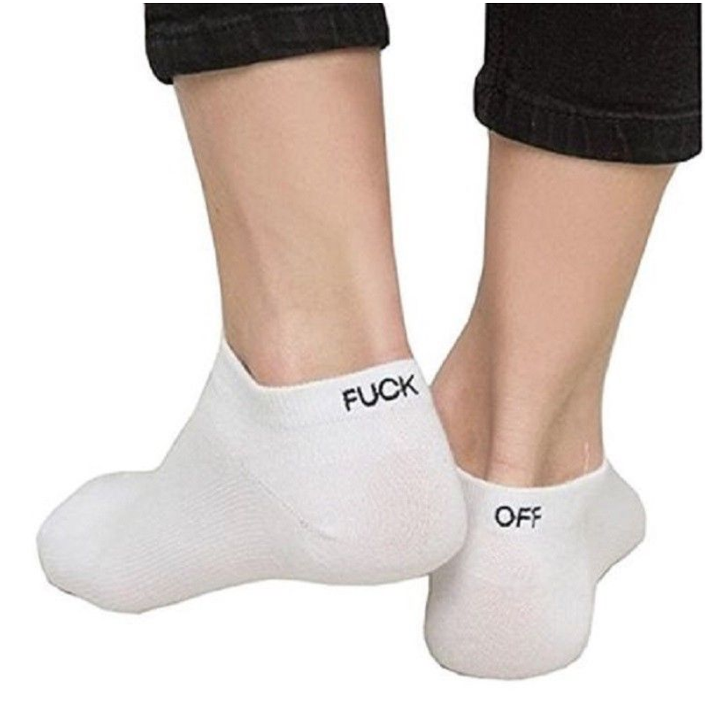 Disrupted Industries Ankle Socks - F*ck Off