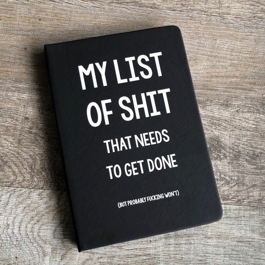 Disrupted Industries Motivational Notebook -  My List of Shit That Needs to Get Done