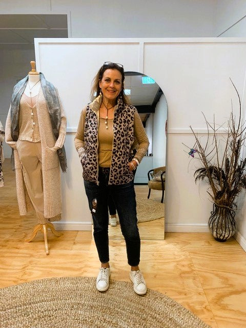 Elizabeth Scott - Laura Jo Reversible Animal print vest