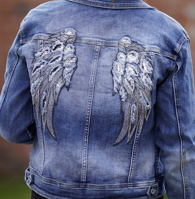 Elizabeth Scott - Bonita Angel Wings Denim Jacket