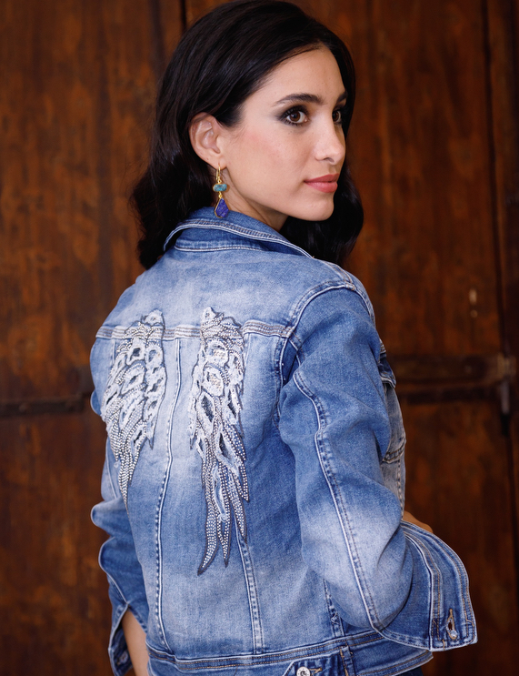 Elizabeth Scott - Bonita Angel Wings Denim Jacket