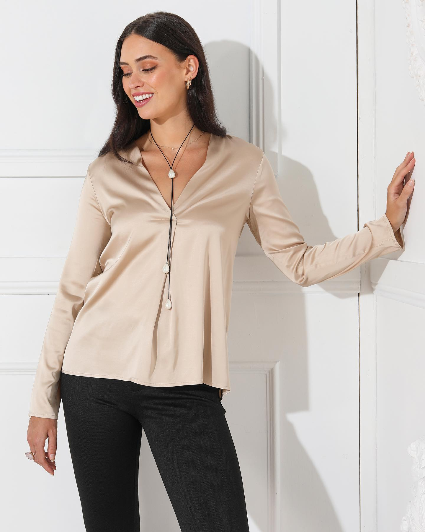 Elizabeth Scott - Celine Satin Top