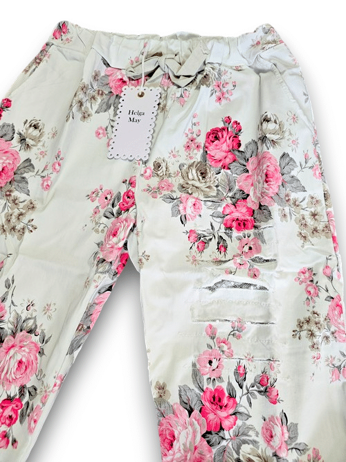 Helga May - Light Mint High Tea Ripped Pants