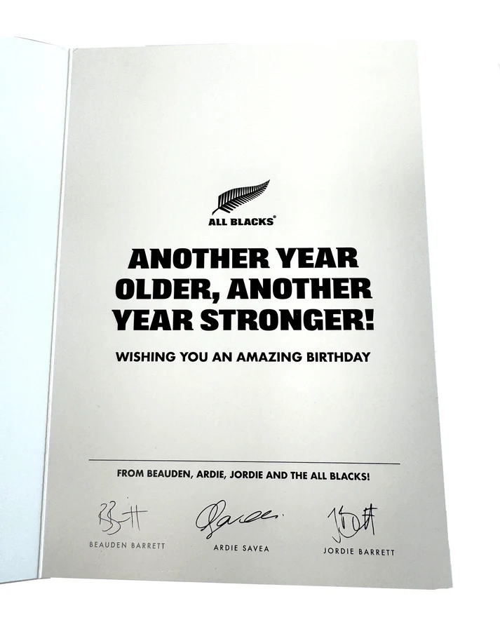 All Blacks Official Merchandise - Birthday Cards for the Ultimate Fan