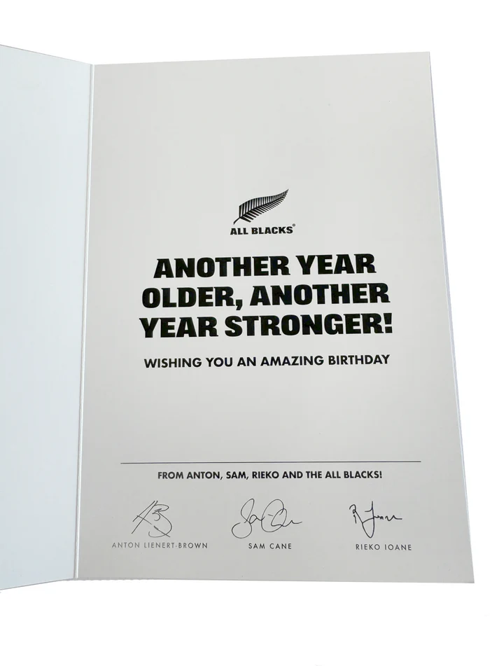All Blacks Official Merchandise - Birthday Cards for the Ultimate Fan