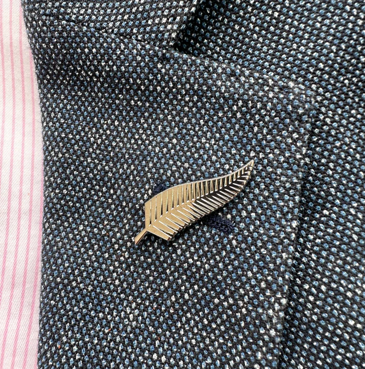 All Blacks Official Merchandise - Silver Fern Lapel