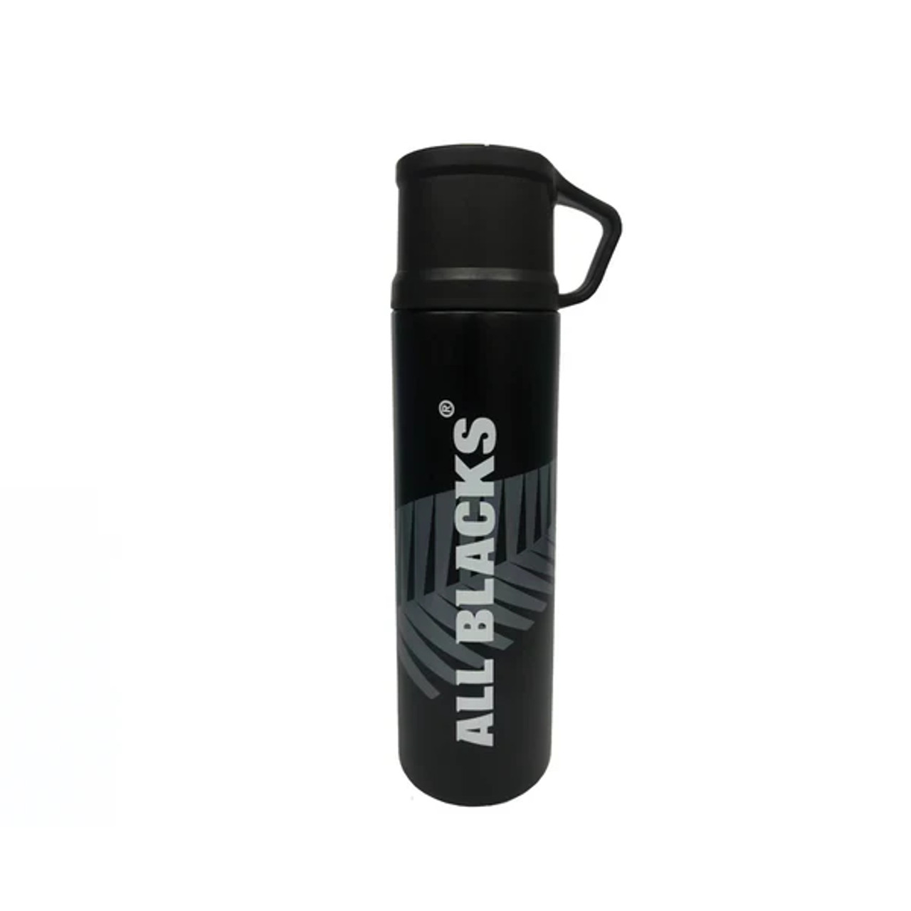 All Blacks Official Merchandise - Classic Black Travel Thermos With Handle
