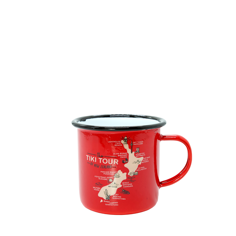 Mugs - Moana Road Enamel Mug - Tiki Tour