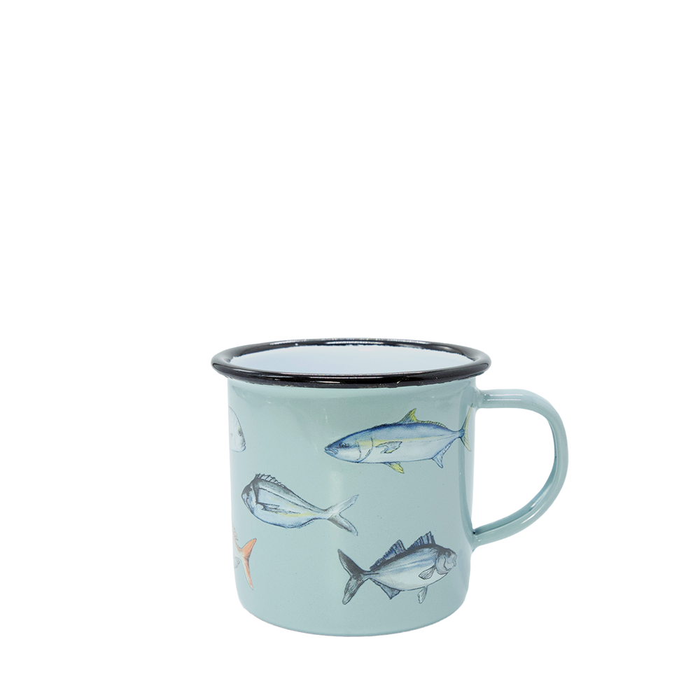 Mugs - Moana Road Enamel Mugs - NZ Fishing Club