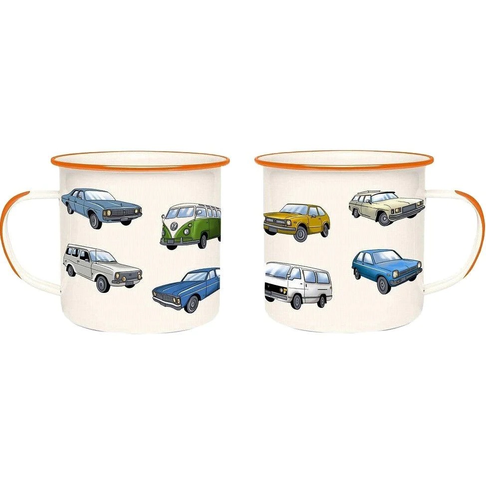 Mugs - Moana Road Enamel Mug - NZ Vintage Car Club