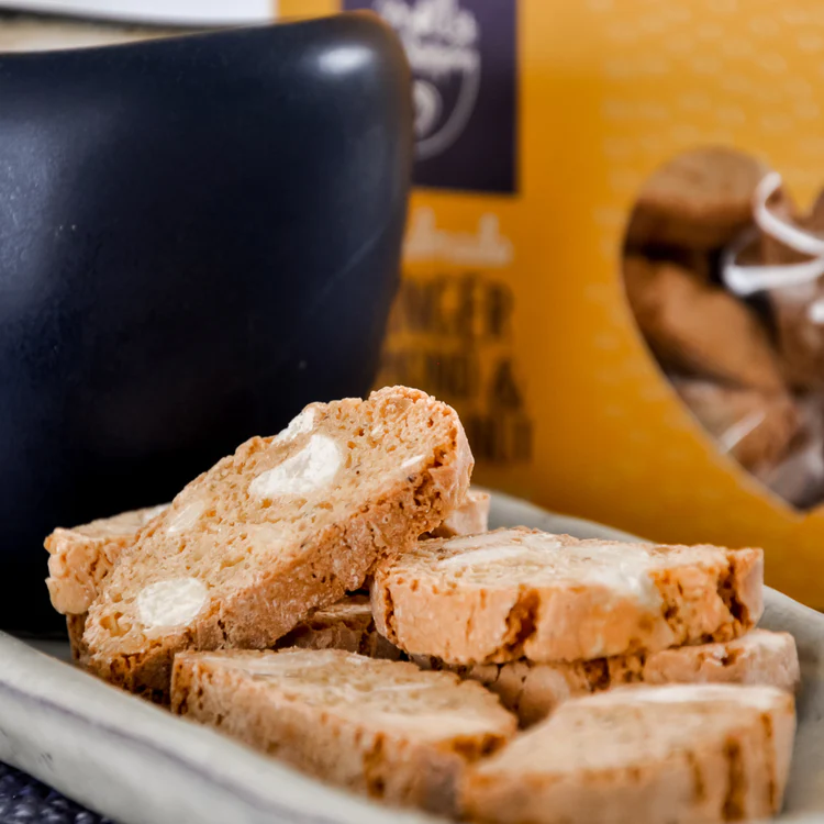 Molly Woppy - Ginger Almond Brazil Nut Biscotti Bites 125g