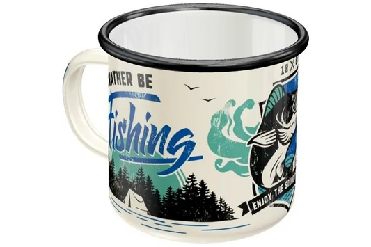 Mugs - Nostalgic Art - I'd Rather Be Fishing 360ml Enamel Mug