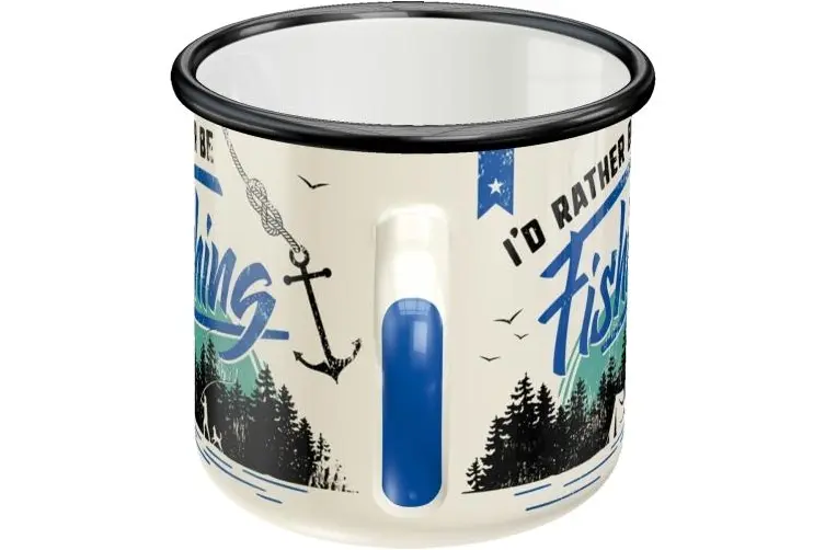 Mugs - Nostalgic Art - I'd Rather Be Fishing 360ml Enamel Mug