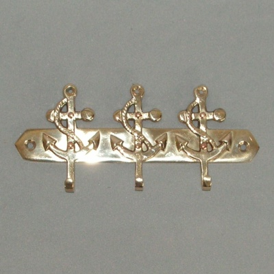 Brass Anchor Triple Hook