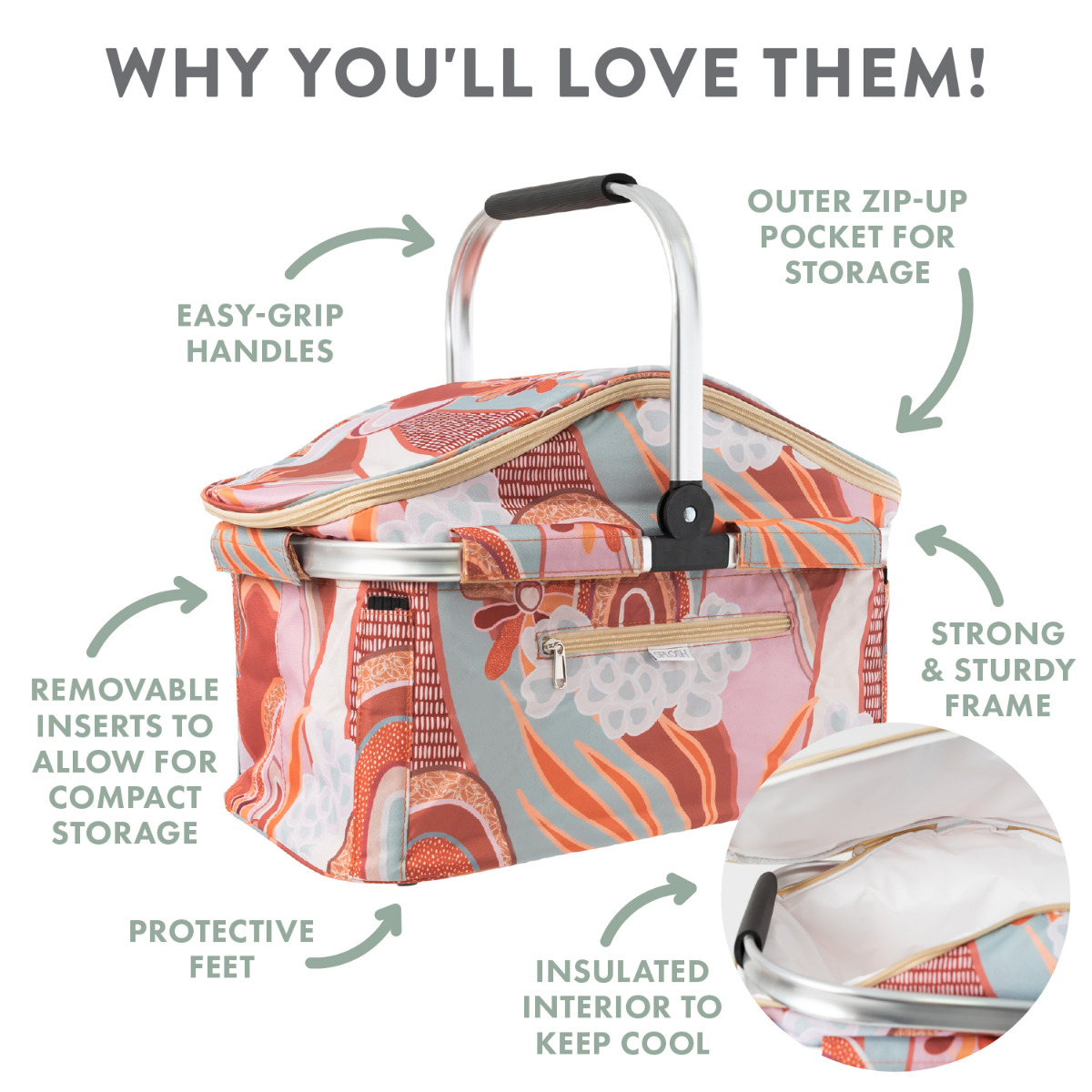 Splosh Picnic Basket - Abstract