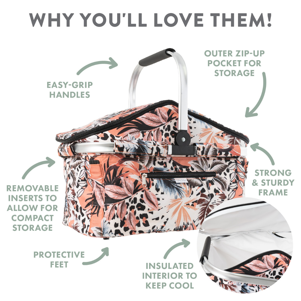 Splosh Picnic Basket - Leopard