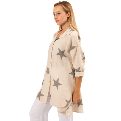 Vera May - White Linen Top