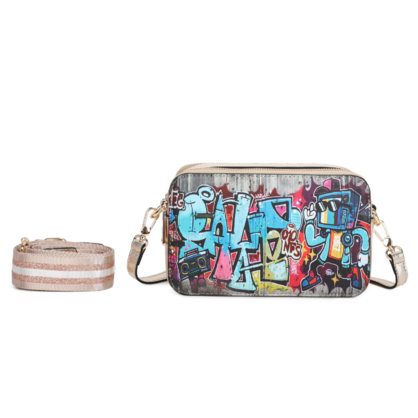 Vera May - Huda Gold Vegan Fashion Handbag