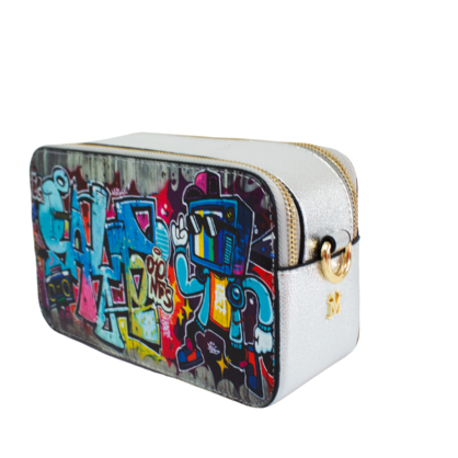 Vera May - Huda Silver Vegan Fashion Handbag