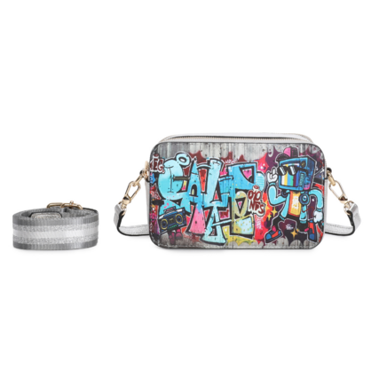 Vera May - Huda Silver Vegan Fashion Handbag