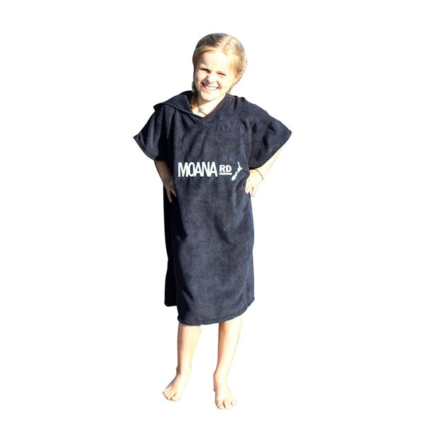 Moana Road Towel Hoodie - Adventure Kids Black