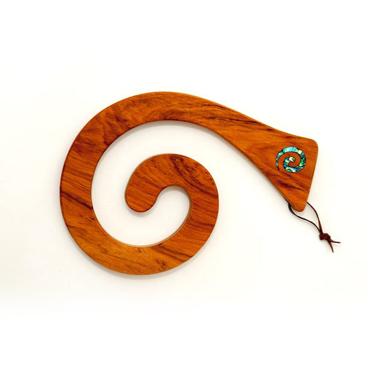 Romeyn Woodcrafts - Single Kauri Tablemat - Paua Koru