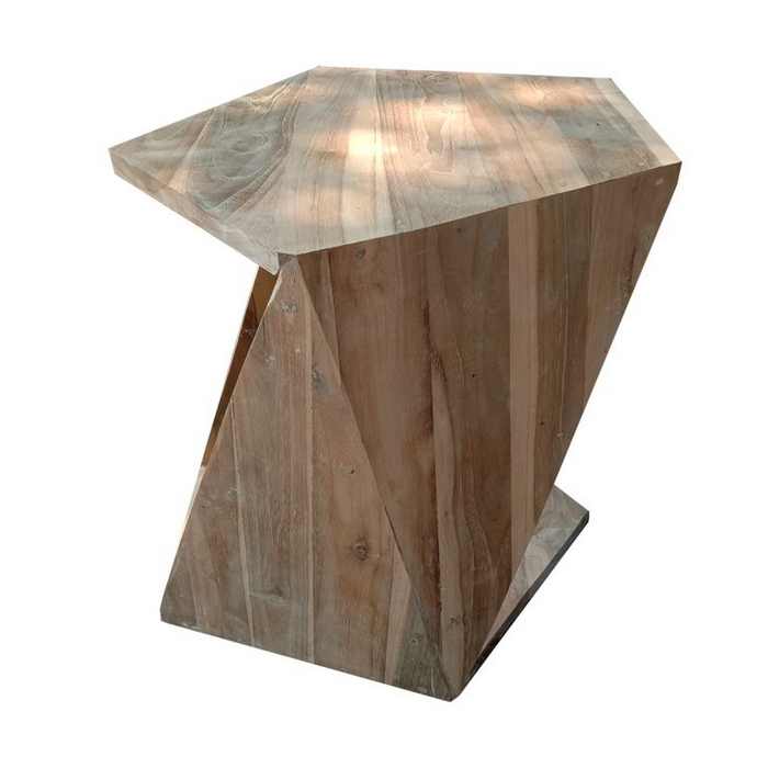 Side Table - Reclaimed Teak Natural