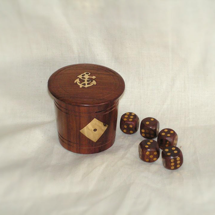 Dice set in tub