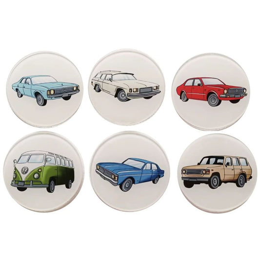 Moana Road Coasters - NZ Vintage Car Club Set of 6