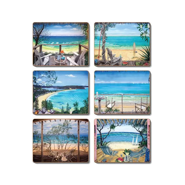 Coasters - Coastal Verandahs Set of 6