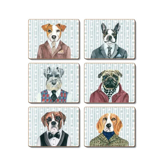 Coasters - Dogs Dinner Set of 6