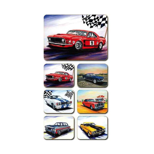 Coasters - Ford Muscle Cars Set of 6