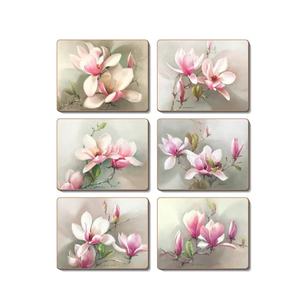 Coasters - Magnolias Set of 6