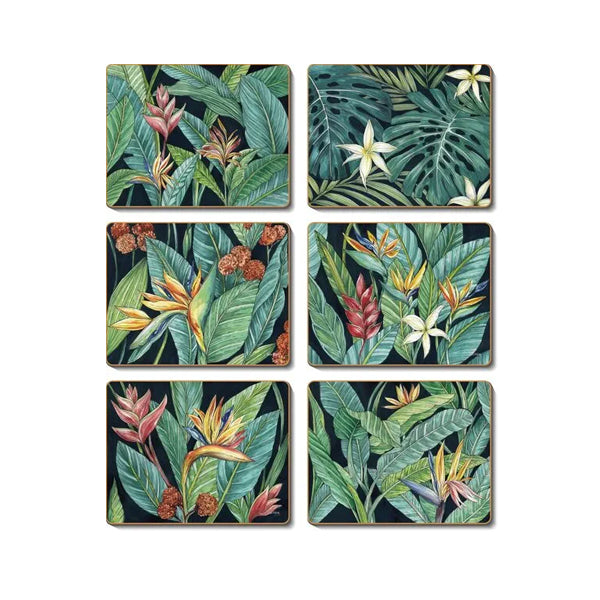 Coasters - Tropical Midnight Set of 6