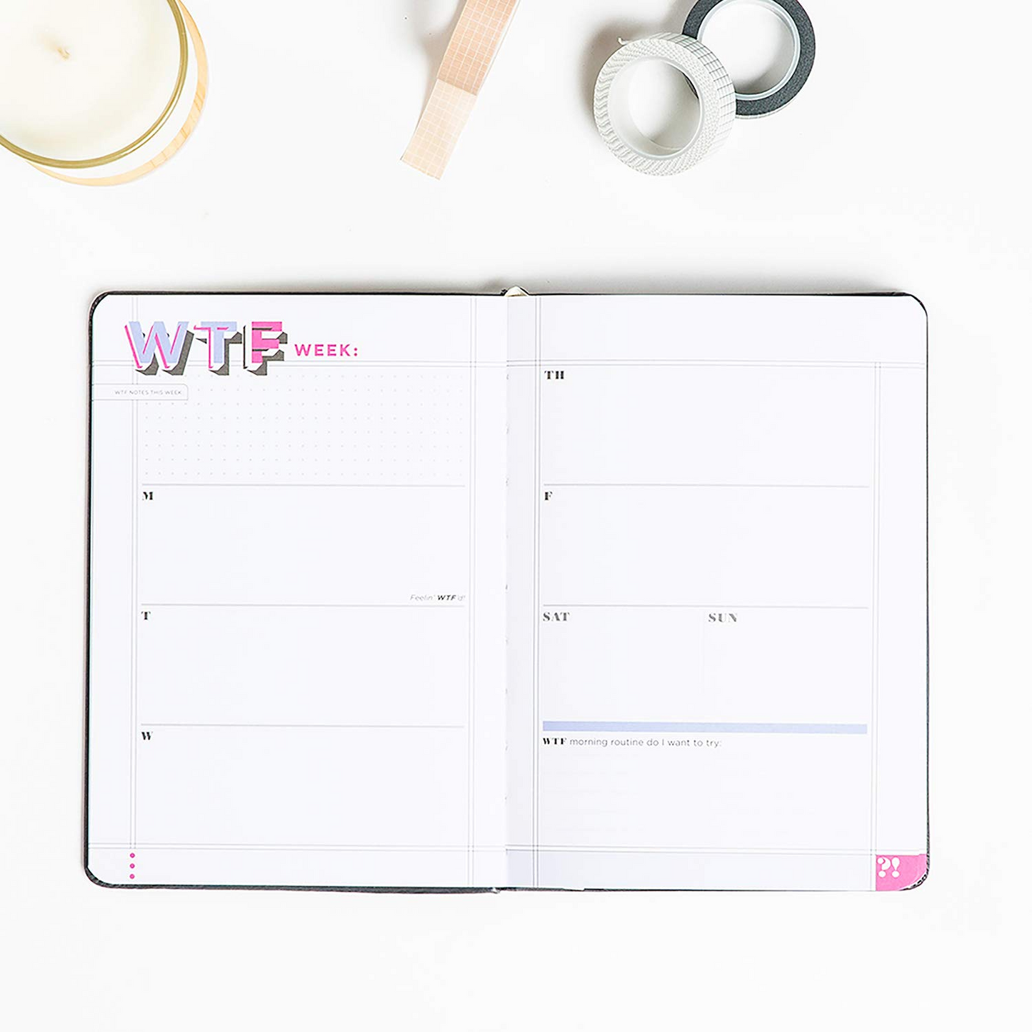 Books - WTF Undated Planner & Weekly Agenda Notebook