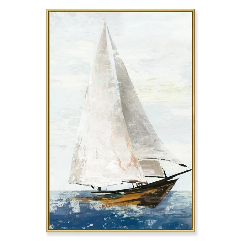 Framed Canvas - Traditional Yacht