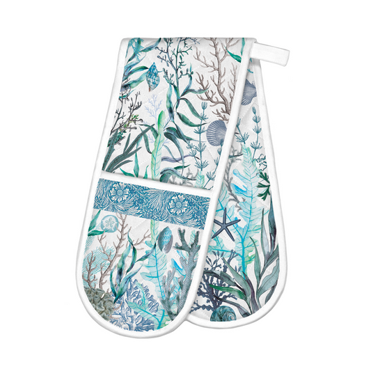 Oven Glove - Double - Michel Design Works Ocean Tide