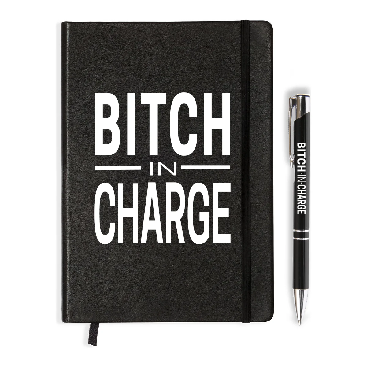 Motivational Notebook Stationery Pack - Bitch In Charge